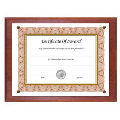 View larger image of Award-A-Plaque Document Holder, Acrylic/Plastic, 10.5 x 13, Mahogany