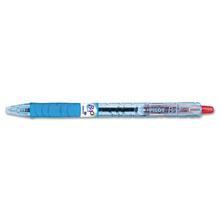 B2P Bottle-2-Pen Retractable Ballpoint Pen, 1mm, Red Ink, Translucent Blue Barrel, Dozen