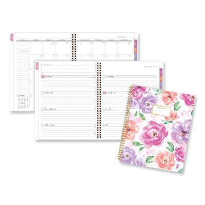 View larger image of Badge Floral Weekly/Monthly Planner, Floral Artwork, 11 x 9.2, White/Multicolor Cover, 13-Month (Jan to Jan): 2024 to 2025