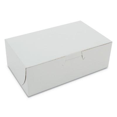 View larger image of White One-Piece Non-Window Bakery Boxes, 6.25 x 3.75 x 2.13, White, Paper, 250/Bundle