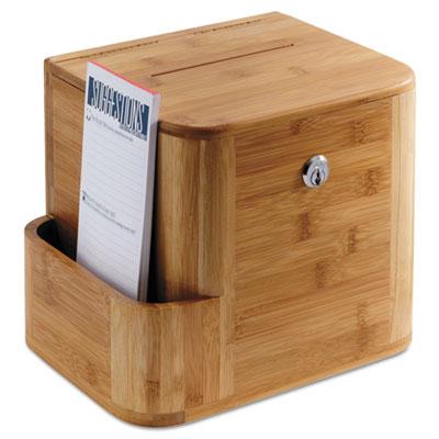 View larger image of Bamboo Suggestion Box, 10 x 8 x 14, Natural