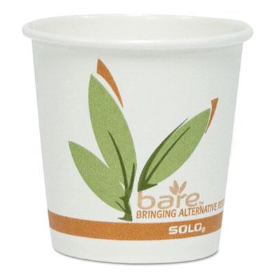 View larger image of Bare Eco-Forward Recycled Content PCF Paper Hot Cups, ProPlanet Seal, 10 oz, Green/White/Beige, 1,000/Carton