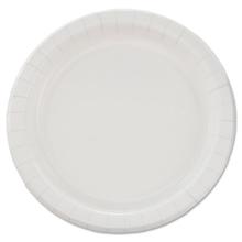 Bare Eco-Forward Clay-Coated Paper Dinnerware, ProPlanet Seal, Plate, 8.5" dia, White, 125/Pack, 4 Packs/Carton
