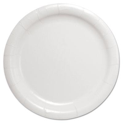 View larger image of Bare Eco-Forward Clay-Coated Paper Dinnerware, ProPlanet Seal, Plate, 9" dia, White, 500/Carton