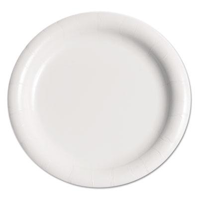 View larger image of Bare Eco-Forward Clay-Coated Mediumweight Paper Plate, ProPlanet Seal, 9" dia, White, 125/Pack, 4 Packs/Carton