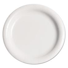 Bare Eco-Forward Clay-Coated Paper Plate, 9", WH, Rnd, Mdmwgt, 125/Pk, 4 PK/CT