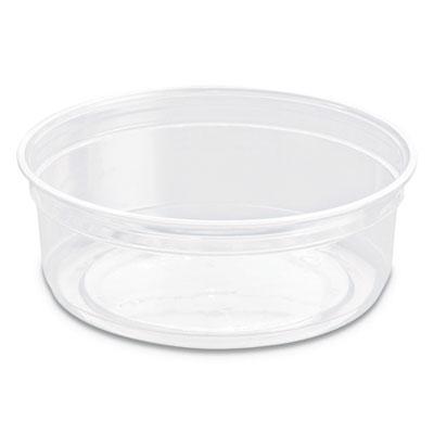 View larger image of Bare Eco-Forward RPET Deli Containers, ProPlanet Seal, 8 oz, 4.6" Diameter x 1.8"h, Clear, Plastic, 500/Carton