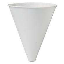 Bare Eco-Forward Treated Paper Funnel Cups, ProPlanet Seal, 10 oz, White, 250/Bag, 4 Bags/Carton