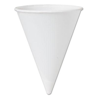 View larger image of Bare Eco-Forward Treated Paper Cone Cups, ProPlanet Seal, 4.25 oz, White, 200/Bag, 25 Bags/Carton