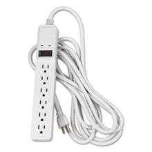 Basic Home/Office Surge Protector, 6 Outlets, 15 ft Cord, 450 Joules, Platinum