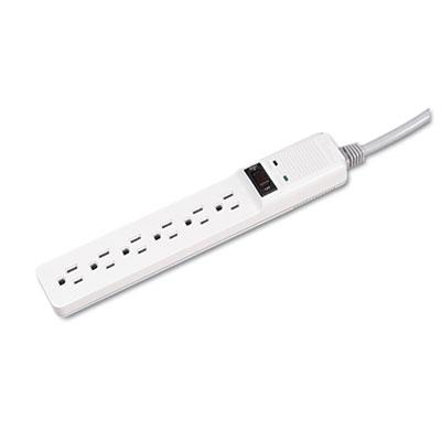View larger image of Basic Home/Office Surge Protector, 6 Outlets, 6 ft Cord, 450 Joules, Platinum