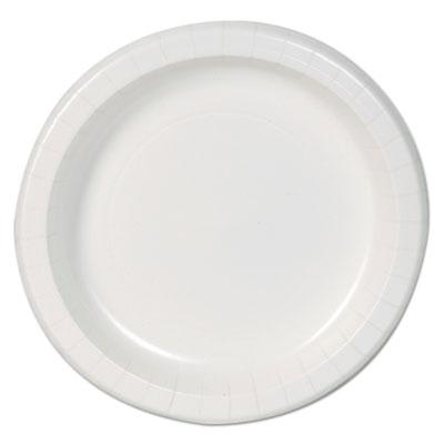 View larger image of Basic Paper Dinnerware, Plates, White, 8.5" Diameter, 125/Pack, 4/Carton