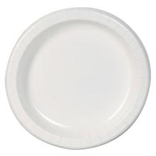 Basic Paper Dinnerware, Plates, White, 8.5" Diameter, 125/Pack, 4/Carton