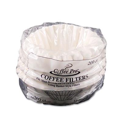 View larger image of Basket Filters for Drip Coffeemakers, 10 to 12-Cups, White, 200 Filters/Pack
