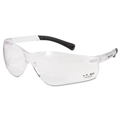 View larger image of BearKat Magnifier Safety Glasses, Clear Frame, Clear Lens