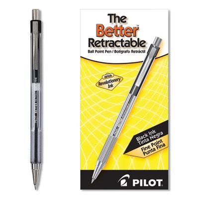 View larger image of Better Retractable Ballpoint Pen, Fine 0.7mm, Black Ink, Tinted Barrel, Dozen