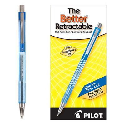 View larger image of Better Retractable Ballpoint Pen, Fine 0.7mm, Blue Ink, Translucent Blue Barrel, Dozen