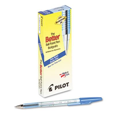 View larger image of Better Stick Ballpoint Pen, Fine 0.7mm, Blue Ink, Translucent Blue Barrel, Dozen