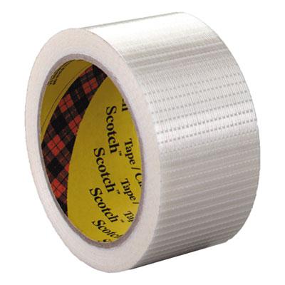 View larger image of Bi-Directional Filament Tape, 3" Core, 50 mm x 50 m, Clear