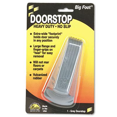 View larger image of Big Foot Doorstop, No Slip Rubber Wedge, 2.25w x 4.75d x 1.25h, Gray