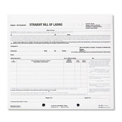 View larger image of Snap-A-Way Bill of Lading, Short Form, Three-Part Carbonless, 7 x 8.5, 250 Forms Total