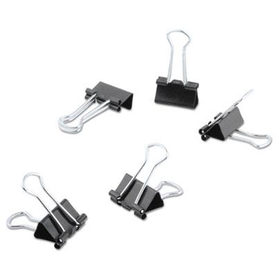 View larger image of Binder Clips with Storage Tub, Mini, Black/Silver, 60/Pack