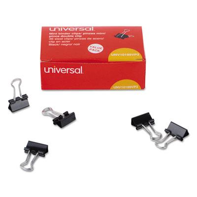 View larger image of Binder Clip Value Pack, Mini, Black/Silver, 36/Box