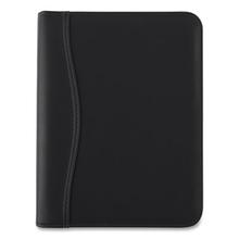 Black Leather Planner/organizer Starter Set, 8.5 X 5.5, Black Cover, 12-Month (jan To Dec): Undated