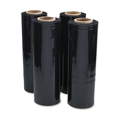 View larger image of Black Stretch Film, 18" x 1,500 ft Roll, 20 mic (80-Gauge), 4/Carton