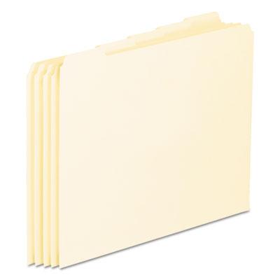 View larger image of Blank Top Tab File Guides, 1/5-Cut Top Tab, Blank, 8.5 x 11, Manila, 100/Box