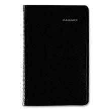 DayMinder Block Format Weekly Appointment Book, 8.5 x 5.5, Black Cover, 12-Month (Jan to Dec): 2023