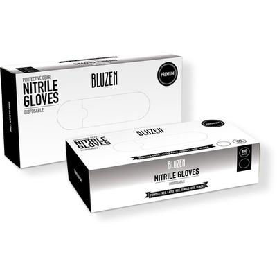 View larger image of Bluzen Nitrile Disposable Gloves, Black, 4 Mil