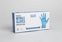 Bluzen Nitrile Disposable Gloves, Blue, 3 Mil
