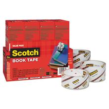 Book Tape Value Pack, 3" Core, (2) 1.5" x 15 yds, (4) 2" x 15 yds, (2) 3" x 15 yds, Clear, 8/Pack
