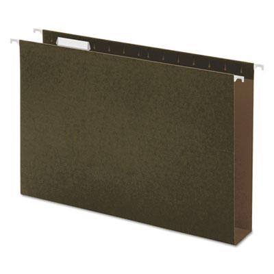 View larger image of Box Bottom Hanging File Folders, 2" Capacity, Legal Size, 1/5-Cut Tabs, Standard Green, 25/Box