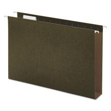 Box Bottom Hanging File Folders, 2" Capacity, Legal Size, 1/5-Cut Tabs, Standard Green, 25/Box