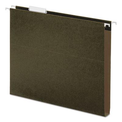 View larger image of Box Bottom Hanging File Folders, 1" Capacity, Legal Size, 1/5-Cut Tabs, Standard Green, 25/Box