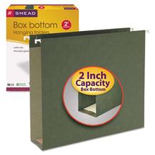 Box Bottom Hanging File Folders, 2" Capacity, Letter Size, Standard Green, 25/Box