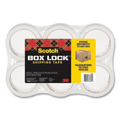 View larger image of Box Lock Shipping Packaging Tape, 3" Core, 1.88" x 54.6 yds, Clear, 6/Pack