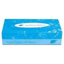 Boxed Facial Tissue, 2-Ply, White, 100 Sheets/Box, 30 Boxes/Carton