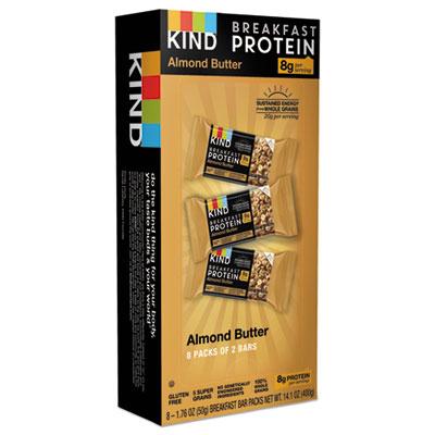 View larger image of Breakfast Protein Bars, Almond Butter, 50 g Box, 8/Pack