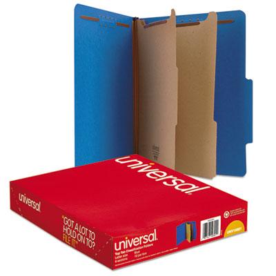 View larger image of Bright Colored Pressboard Classification Folders, 2" Expansion, 2 Dividers, 6 Fasteners, Letter Size, Cobalt Blue, 10/Box