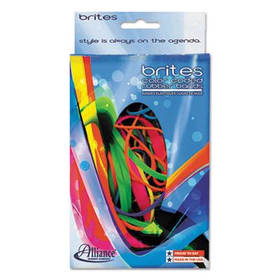 View larger image of Brites Pic-Pac Rubber Bands, Size 54 (Assorted), 0.04" Gauge, Assorted Colors, 1.5 oz Box, Band-Count Varies