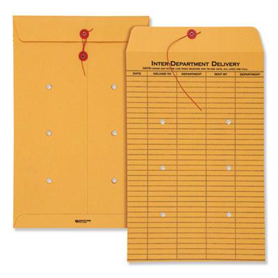 View larger image of Brown Kraft String/Button Interoffice Envelope, #98, One-Sided Five-Column Format, 31-Entries, 10 x 15, Brown Kraft, 100/CT