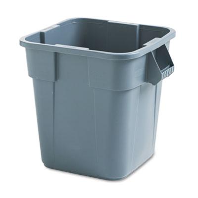 View larger image of Square Brute Container, 28 gal, Polyethylene, Gray