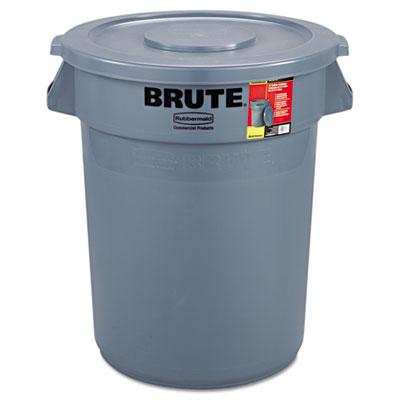 View larger image of Brute Container with Lid, 32 gal, Plastic, Gray