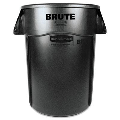 View larger image of Vented Round Brute Container, 44 gal, Plastic, Black