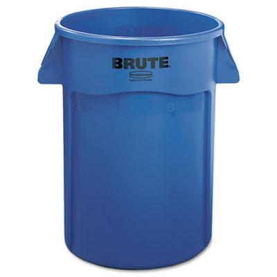 View larger image of Vented Round Brute Container, 44 gal, Plastic, Blue