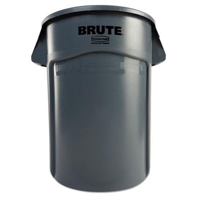 View larger image of Vented Round Brute Container, 44 gal, Plastic, Gray