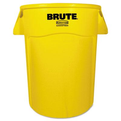 View larger image of Vented Round Brute Container, 44 gal, Plastic, Yellow